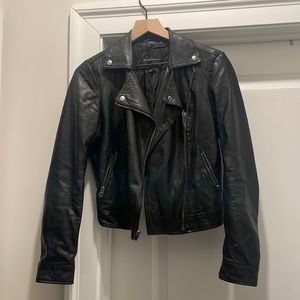Faux leather jacket